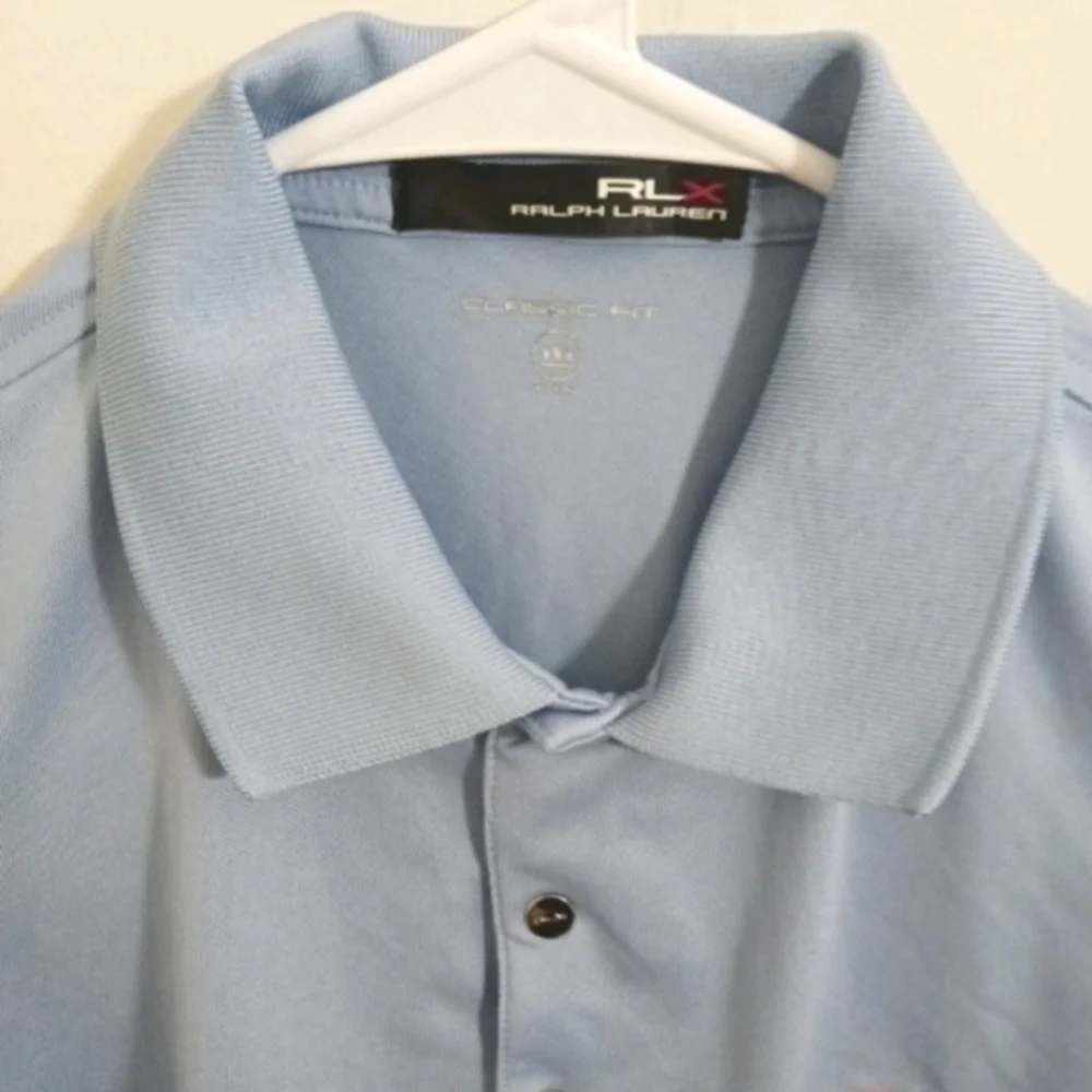 RLX Ralph Lauren Women's Polo Shirt Blue Sleeveless Snaps No Size Tag - Est Sz S - Picture 2 of 13